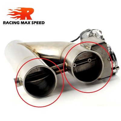 2 inch high quality Have Two valve Y pipe exhaust cutout with Remote Contral exhaust system PP-YT20R