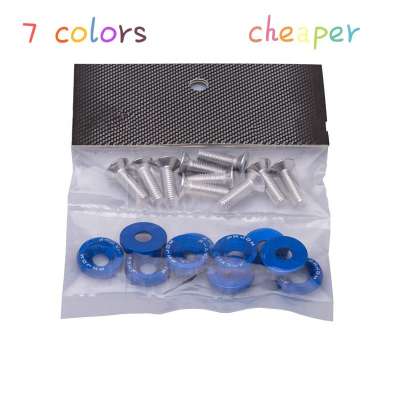 Universal Car modification jdm screw m6 License Plate Bolts frame screw decoration Auto Accessories 10PCS fender washer